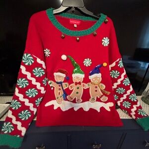 Ugly Christmas sweater “gingerbread family”